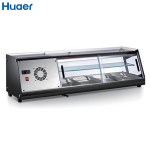 Nhật bản Nhà hàng 2 lớp <span class=keywords><strong>Sashimi</strong></span> Sushi quầy bar hàng đầu làm mát tủ lạnh Sushi Showcase - Product Image 3
