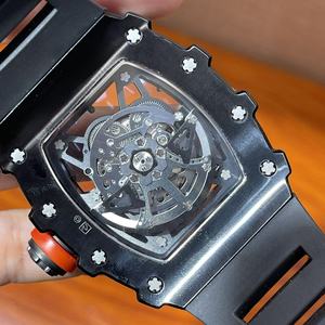 Montre mécanique automatique pour homme en céramique noire RM35-02, best-seller, cadran ajouré design, montre <span class=keywords><strong>tonneau</strong></span> de haute qualité - Product Image 2