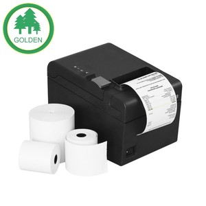 Rouleau de papier thermique haute sensibilité, petit format, pour les reçus des terminaux de point de vente et les enregistrements de transactions - Product Image 4