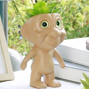 Succulenta in Resina Stile Animale con Grandi Occhi e Motivo Carino per Decorazioni da Scrivania e Vasi da Giardino - Product Image 6