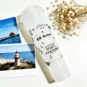 1000ml 32oz Disposable Custom logo pp clear <b>Plastic</b> <b>Cup</b> Milk Tea Cold <b>Drink</b> Coffee in Mold Labeling <b>Plastic</b> <b>Cup</b> with Lids - Product Image 1