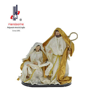 Figura Decorativa de la Sagrada Familia de 9 Pulgadas, Hecha a Mano, de Poliresina, Pintada a Mano, Duradera, Personalizable - Product Image 2