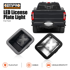 ชุดไฟท้าย LED แบบใส X Style สำหรับรถกระบะ Ford F250 F350 ปี 2017-2019 ไฟส่องป้ายทะเบียน 2 ชิ้น - Product Image 1