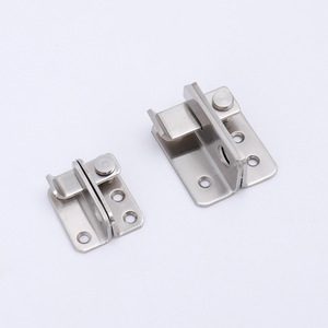 Loquet de sécurité en acier inoxydable à 90 degrés avec crochet et verrou à broche pour porte, fenêtre, salle de bain et cabine d'essayage - Product Image 1