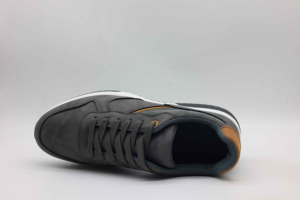 <strong>Custom</strong> Men's Logo Shoes-Walking/Running Style Breathable Mesh Upper Slip-On Closure Lightweight Design Checkered Pattern Shoe - Product Image 2