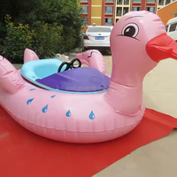 Canard gonflable gonflable bateau tamponneur pour l'eau piscine forme animale bateau électrique extérieur jouets aquatiques pour enfants et adultes