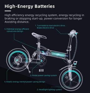 <span class=keywords><strong>ADO</strong></span> A16 vélo électrique pour adulte, mini vélo de ville électrique pliable de 16 pouces, livraison gratuite entrepôt européen/américain, 350W, 25 km/h - Product Image 6