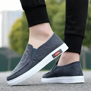 Men's casual shoes breathable old Beijing canvas washed denim shoes