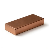 Barre de cuivre pur de 1 kg, taille standard, pour collection et stockage