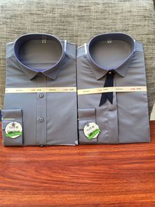 <span class=keywords><strong>Chemise</strong></span> <span class=keywords><strong>homme</strong></span> à manches longues style italien, infroissable et sans repassage, légèrement élastique, coupe ajustée, tendance et élégante pour le bureau - Product Image 6