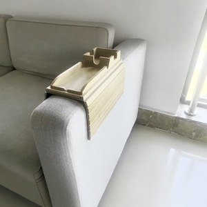 Bamboo <b>Sofa</b> Armrest <b>Tray</b> Foldable Storage Living Room Snack Plate - Product Image 1