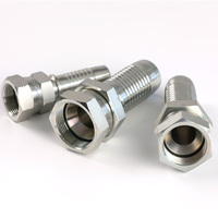 Raccord rapide hydraulique en laiton femelle-mâle à face plate 1/4 en acier inoxydable pour paintball