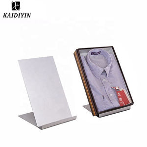 Hiện đại xách tay thép không gỉ T-Shirt Rack hiển thị với cổ áo và Cuff kệ danh sách mới - Product Image 1