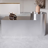 Présentoir de Luxe pour Sacs à Main et Chaussures, Écologique, Robuste, Personnalisable, en Acier Inoxydable, Vitrine Cubique Solide pour la Vente au Détail