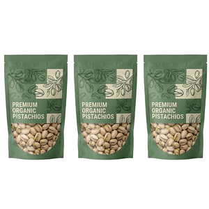 Bolsa Doypack Laminada de Grado Alimenticio BOPP con Sellado Térmico e Impresión Flexográfica, Empaque Ecológico para Pistachos Orgánicos Premium - Product Image 1