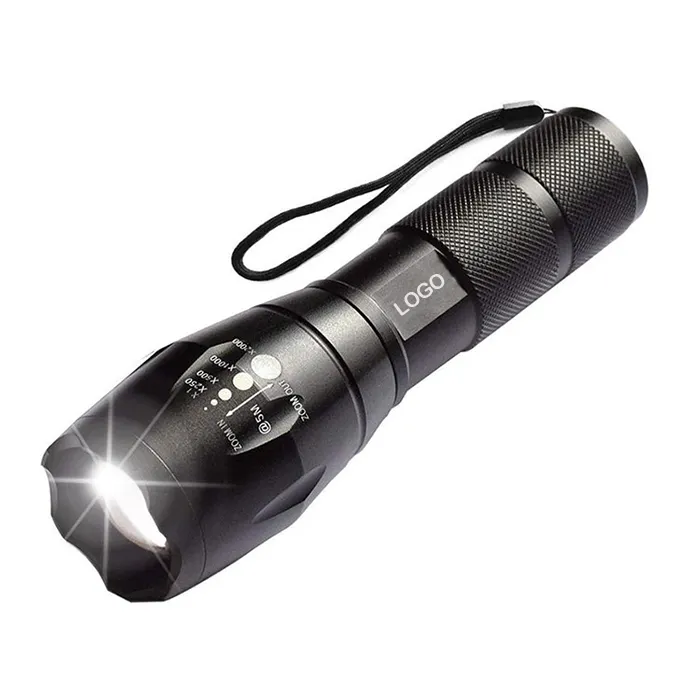 Goldmore Portable Adjustable and Zoom LED Flashlight for Camping,T6 LED Zoomable and Focus Tactical Flashlight