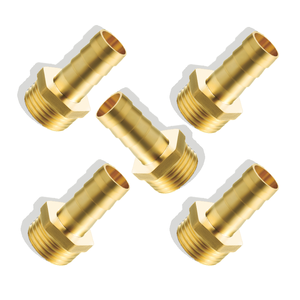 מחבר פנאומטי פליז איכותי NPT 1/2 אינץ' זכר וצינור, ניתן להתאמה אישית למערכת פנאומטית - Product Image 1