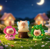 Ensemble de Statues de Chatons 3D Kawaii en Résine – Adorables Ornements Décoratifs pour la Maison, le Jardin, le Bureau et les Étagères – Cadeaux d'Anniversaire pour les Amoureux des Chats