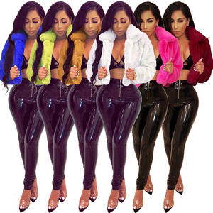 Otoño Invierno señoras nuevo <span class=keywords><strong>abrigo</strong></span> corto de felpa de piel sintética <span class=keywords><strong>abrigo</strong></span> de talla grande Chaqueta corta para mujer - Product Image 1