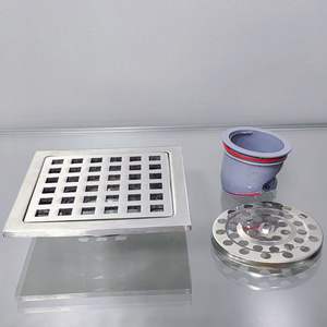 Drain <span class=keywords><strong>de</strong></span> sol <span class=keywords><strong>de</strong></span> <span class=keywords><strong>douche</strong></span> en acier inoxydable 304 <span class=keywords><strong>de</strong></span> conception carrée moderne avec <span class=keywords><strong>grille</strong></span> <span class=keywords><strong>de</strong></span> couverture amovible pour hôtels - Product Image 5