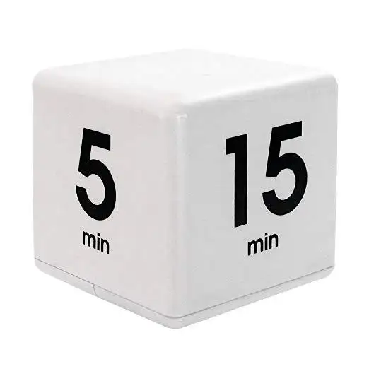 Hot Selling Mini Hoorbaar Cube Countdown Timer Voor Kids Time Management Boek Lezen Timer Cube Timer
