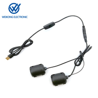 Interrupteur à bouton-poussoir électronique 5V en ABS avec vibration CC pour contrôleur d'accessoires de massage d'appareils électroménagers