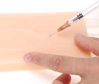 Almohadilla de Entrenamiento de Venopunción de Plástico, Simulador de Inyección IV, Maniquí para Práctica de Extracción de Sangre, Modelo de Entrenamiento Médico de Flebotomía