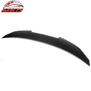 Convient pour BMW G22 Série 4 2021-2026, style PSM, becquet de coffre arrière, noir brillant, fibre de carbone - Product Image 1
