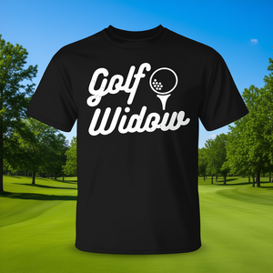 Camiseta Golf Widow de manga corta con cuello redondo, ropa promocional unisex para adultos - Product Image 3