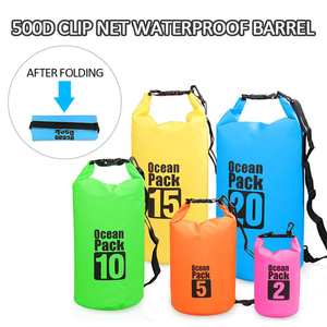 Ready to Ship 2L 5L 10L 15L 20L 30L Waterproof Floating <b>Roll</b> Top Dry <b>Backpack</b> Outdoor Water Sport Waterproof Dry Bag - Product Image 4