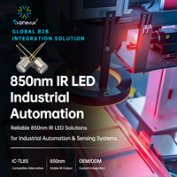 Diode Émettrice IR 850nm TO-46 avec Cadre Plaquée Or de Qualité Encodeur pour Remplacement en Automatisation de Transporteurs, Contrôle de Mouvement AGV et AMR
