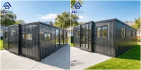 Casa Contenedor Prefabricada Expandible de Construcción Rápida de 40 Pies x 20 Pies, con 1, 2, 3, 4 o 5 Dormitorios, Plegable, Móvil, Tipo Cabaña