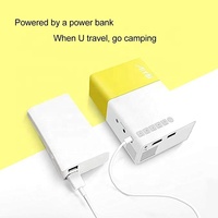 Yinzam taşınabilir YG300 ucuz Mini projektör ev çocuklar için akıllı cep sinema Video Proyector YG-300 PRO 1000 LUX 1080p Beamer
