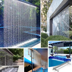 आधुनिक पानी के पर्दे बारिश पानी के फव्वारा अनुकूलन योग्य स्टेनलेस स्टील वाटरफॉल गार्डन पार्क झीलों विला होटल - Product Image 2
