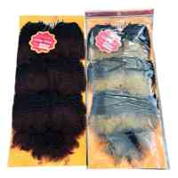 Lot de 7 mèches synthétiques en fibre protéinée, bouclées afro kinky, pour tissage africain, 16 pouces, 220g, vente en gros