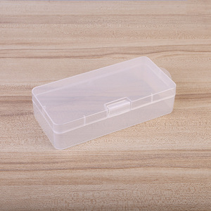 Transparent Rectangular Plastic Storage <b>Box</b> 10x7x3.2cm With Lid Office Organizer For <b>Small</b> Parts And <b>Tools</b> Packaging - Product Image 2