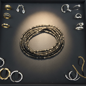 Collana di Meditazione in Cristallo Naturale Intagliato di Alta Qualità a Prezzo di Fabbrica, <span class=keywords><strong>Pietra</strong></span> Occhio di Tigre Unakite, Regalo per Donna - Product Image 4