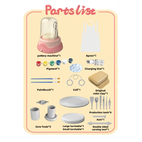 Machine à poterie manuelle en plastique 2026, très populaire – Machine artisanale de peinture et de modelage en argile polymère DIY pour enfants de 5 à 7 ans