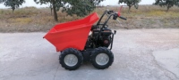 CE-geprüfter 6,5-PS-Benzin-Mini-Lader Selbst laden der Mini-Site-Dumper-Beton-Buggy für Farm Engine Gearbox-Raupen lader