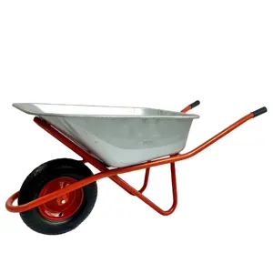 निर्माण भारी शुल्क रूस मॉडल WB6418 स्टील निर्माण wheelbarrows