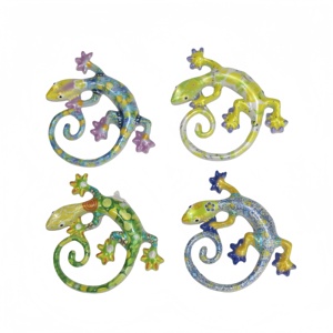 2025 Trending Polyresin Home <b>Decor</b> Garden Lizard Art Deco Handicraft <b>Wall</b> <b>Hanging</b> Animal Decoration for the Home - Product Image 3