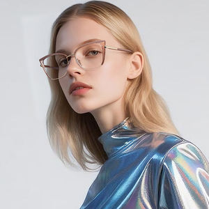 نظارات نسائية عصرية طراز MS 82181 بإطار TR90+معدن، نظارات طبية أنيقة مع إمكانية تخصيص الشعار والعدسات الضوئية - Product Image 1