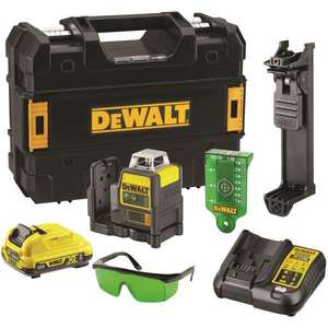 Nivel Láser de Haz Verde Dewalt, 360 Grados, Línea Vertical y Horizontal, Autonivelante, Precisión de ±3mm, 10m - Product Image 1