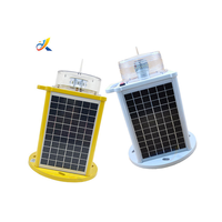 Feu de navigation solaire, feu d'obstruction solaire, télécommande, lampe étanche IP68, feu clignotant LED pour l'aviation