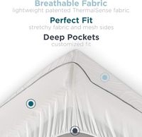 Protège-matelas TEMPUR-Protect King Size blanc Couvre-lit et couvre-lit imperméables