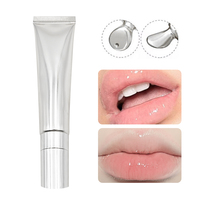 Huile à Lèvres Repulpante et Hydratante aux Fruits, Soin Nourrissant Transparent, Végane, Enrichie en Vitamine E, avec Tube Souple – Marque Blanche