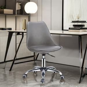 Üretici toptan güçlü Pp döner yemek sandalyesi yastık ayarlanabilir yükseklik plastik koltuk ile ofis koltuğu ev ofis için - Product Image 6