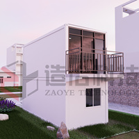 Maisons préfabriquées en conteneurs de 20 pieds, maison de bureau préfabriquée en conteneur, maison en conteneur avec 1 chambre, maison en conteneur maritime