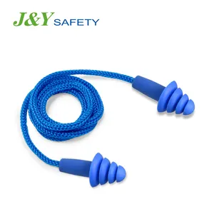 Wholesale Custom TPR Ear Plugs SNR 32dB NRR 25dB Ear Protection Soundproof Earplugs With Cord