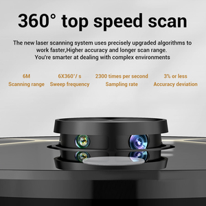 Laser No-go Zone Industrial Self <b>Cleaning</b> Strong Suction Robot Vacuum Cleaner <b>Brush</b>-less APP <b>Floor</b> Outdoor Robot Vacuum and Mop - Product Image 5